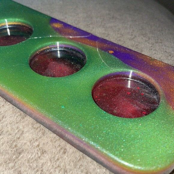 Handmade resin epoxy shot flight board - Picture 3 of 4
